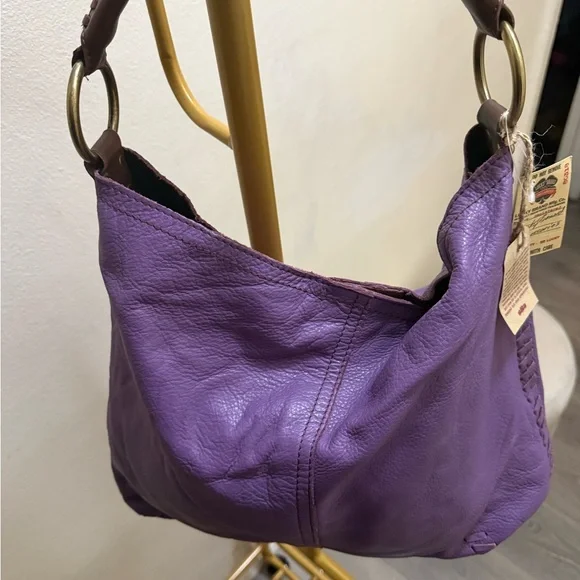 Lucky Brand Purple Leather Women's Bag - Picture 3 of 4